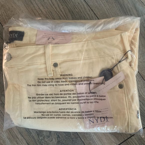 NWT NYDJ AMI SKINNY ANKLE RAW CUFF JEANS‎ COLOR MARIGOLD 16 - Picture 12 of 13